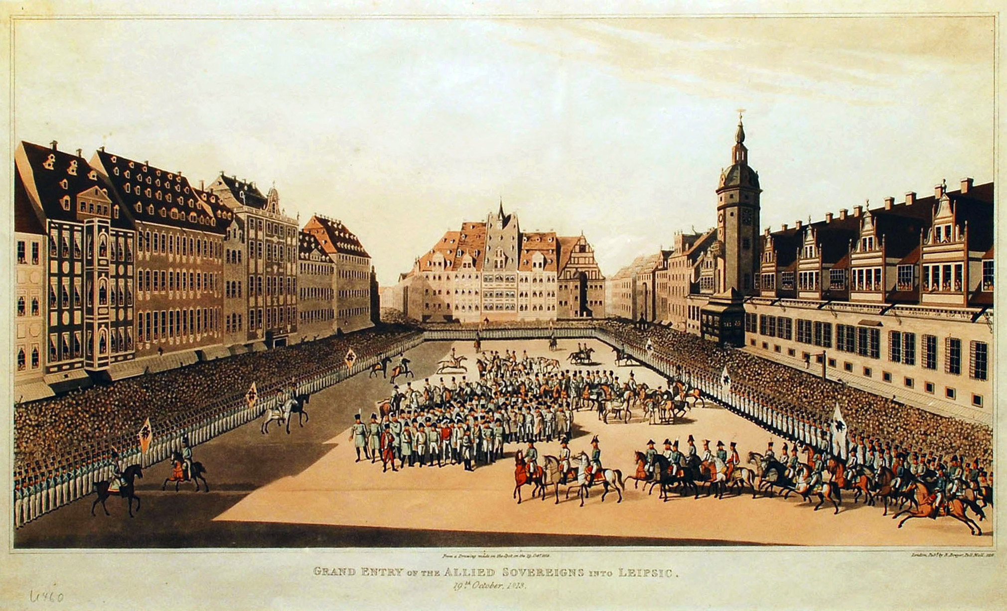 Historische Darstelling Marktplatz Leipzig
