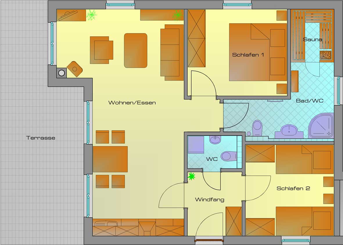 Grundriss Haus Seeschwalbe 1